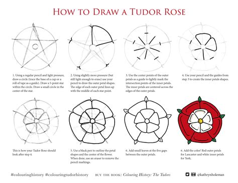 how to draw tudor rose|tudor rose line drawing.